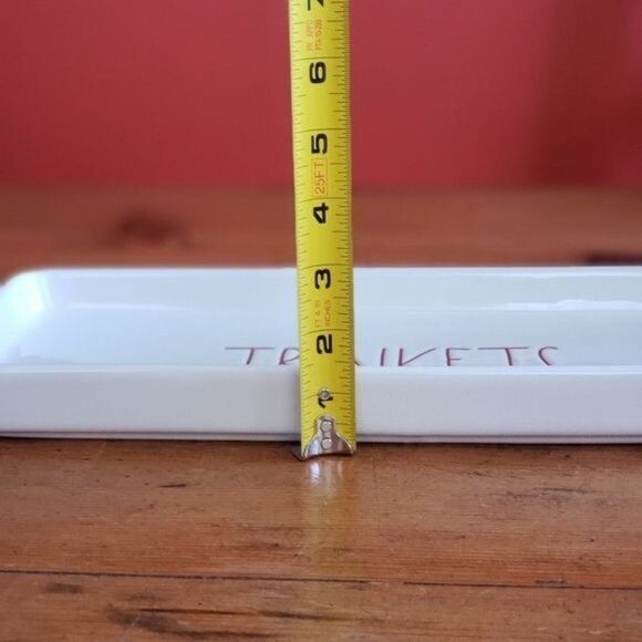 NWOT Rae Dunn "TRINKETS" Ceramic Tray - Picture 4 of 6